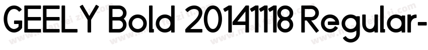 GEELY Bold 20141118 Regular字体转换